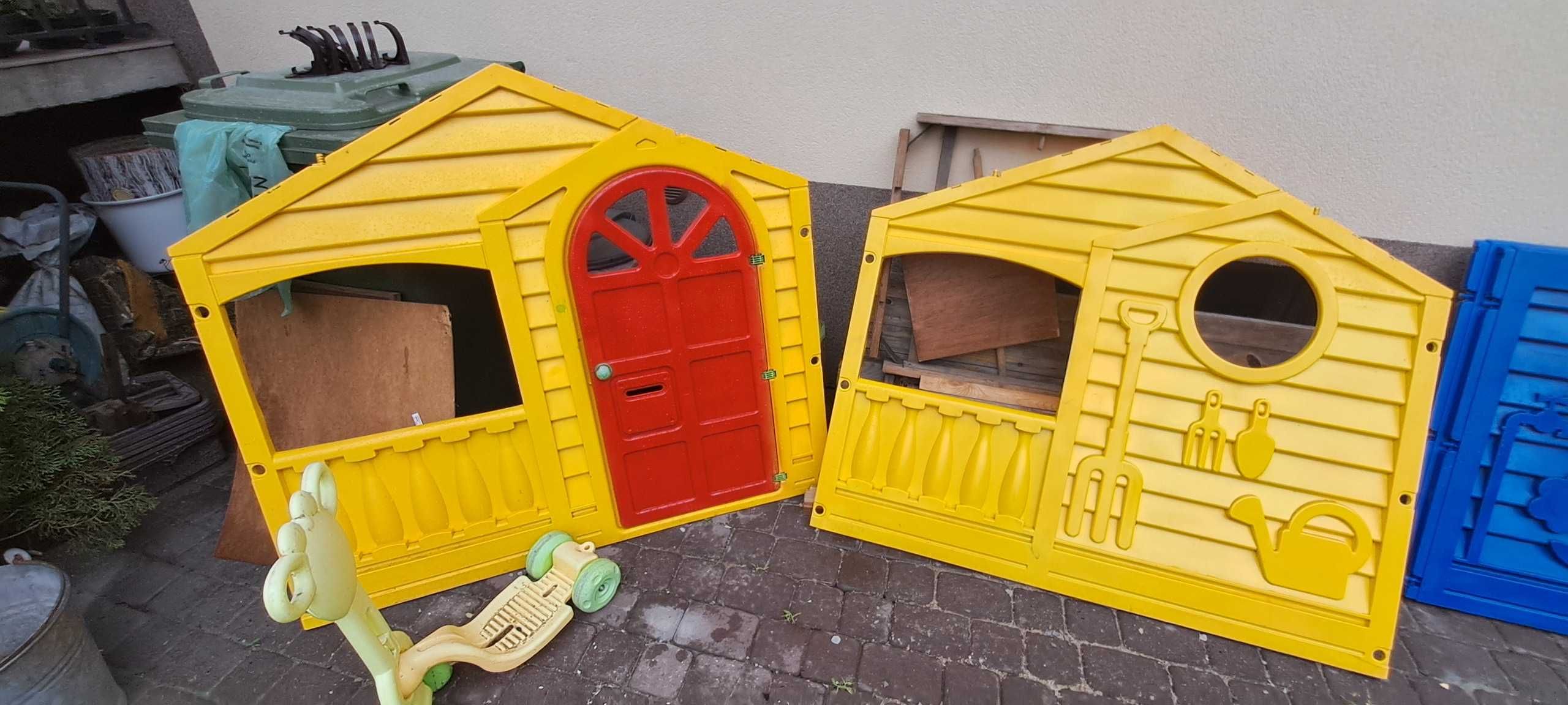 Domek ogrodowy plastikowy dziewczynka chłopiec