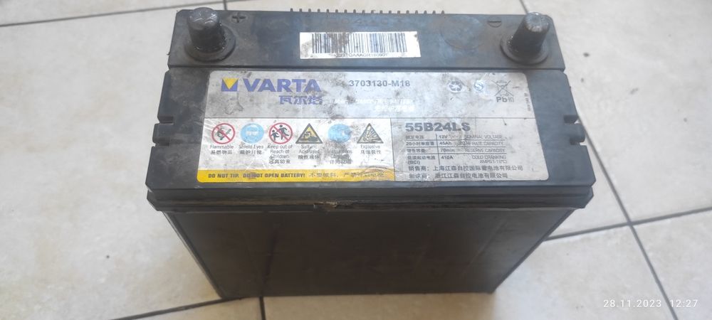 Аккумулятор автомобильный б.у. 12 B, 45 А·ч, пусковой 410A