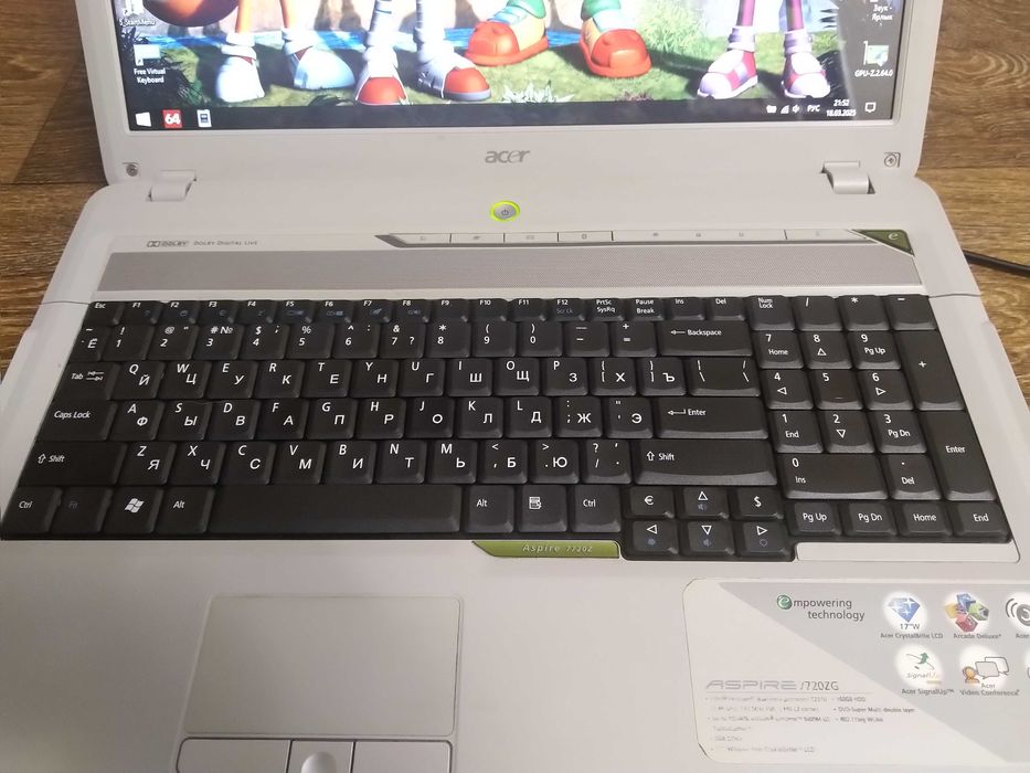 Acer Aspire 7720ZG (17.1 LCD)Pentium T3500/DDR2 2Gb/HD 3450/SSD 120Gb)