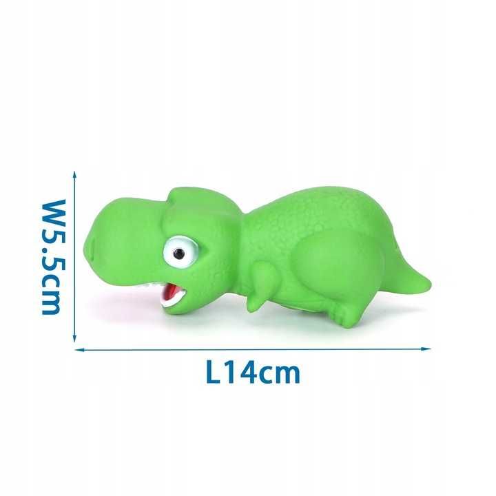 Zabawka dla psa szczeniaka z piszczałką dinozaur piszczący dinuś 14 cm