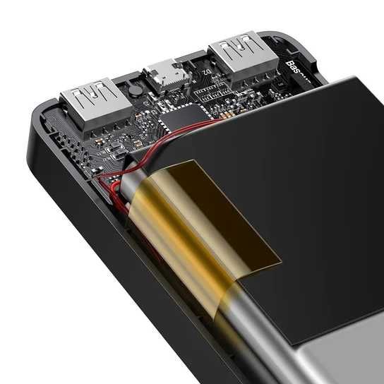 Baseus Bipow powerbank z wyświetlaczem 10000mAh 15W czarny