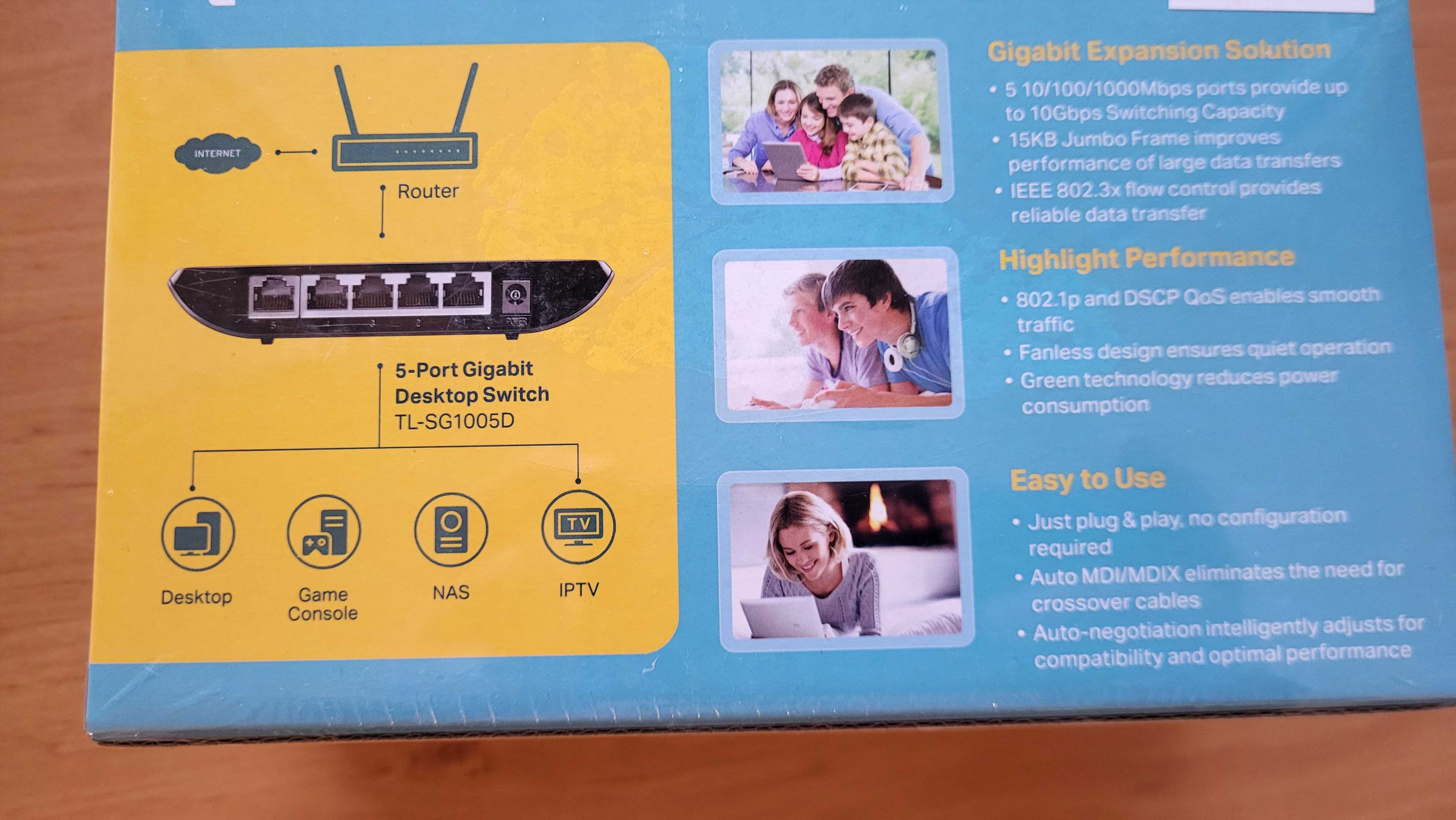 Switch TP-LINK SG1005D //NOWY//