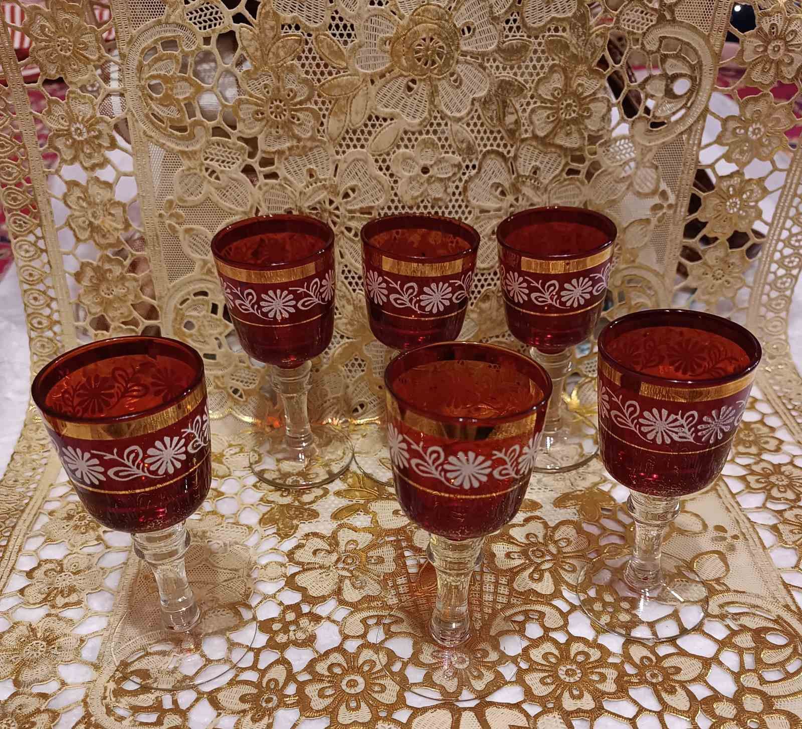 Фужеры, стаканы советского периода.