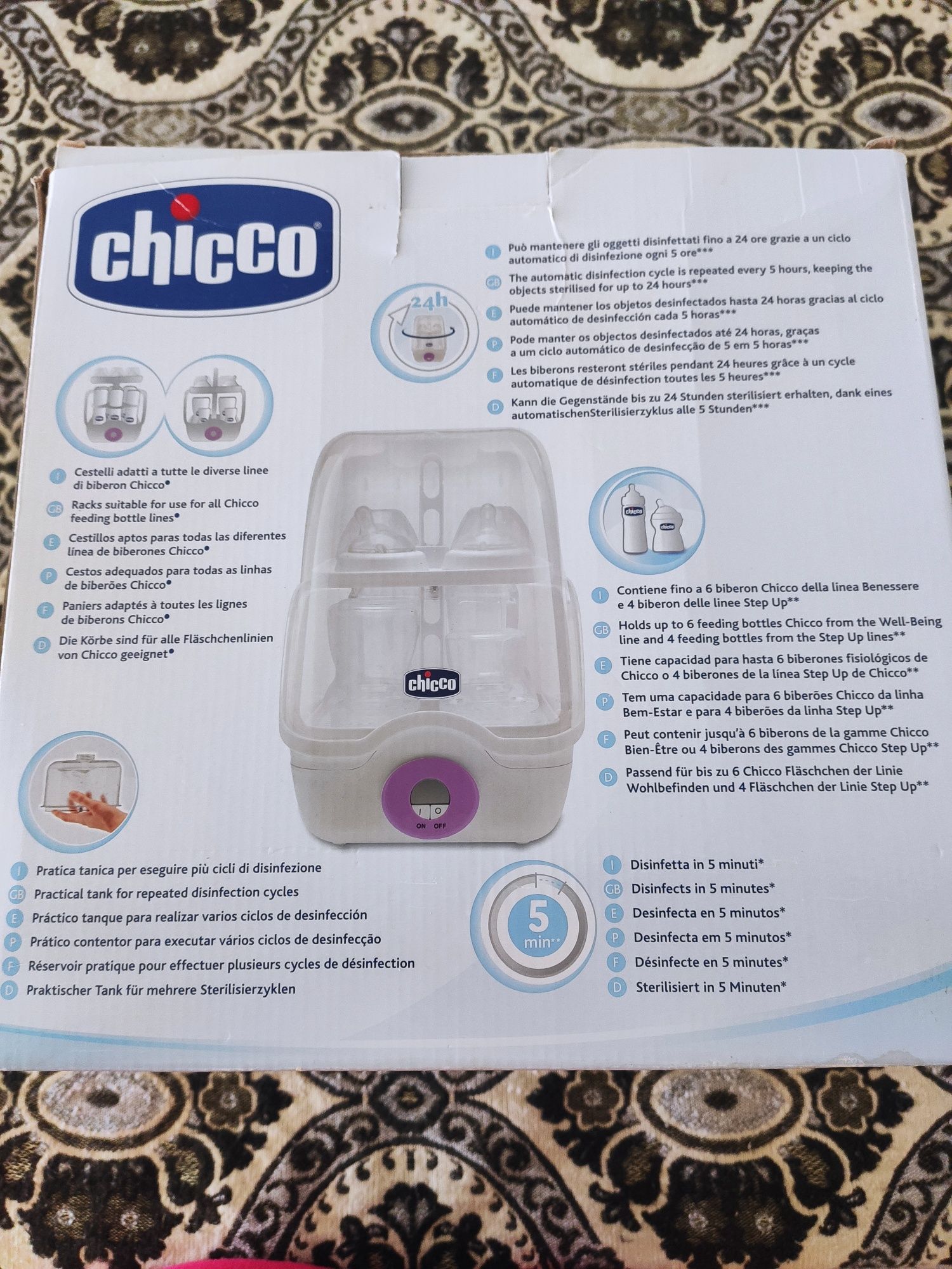 Esterilizador de biberões chicco