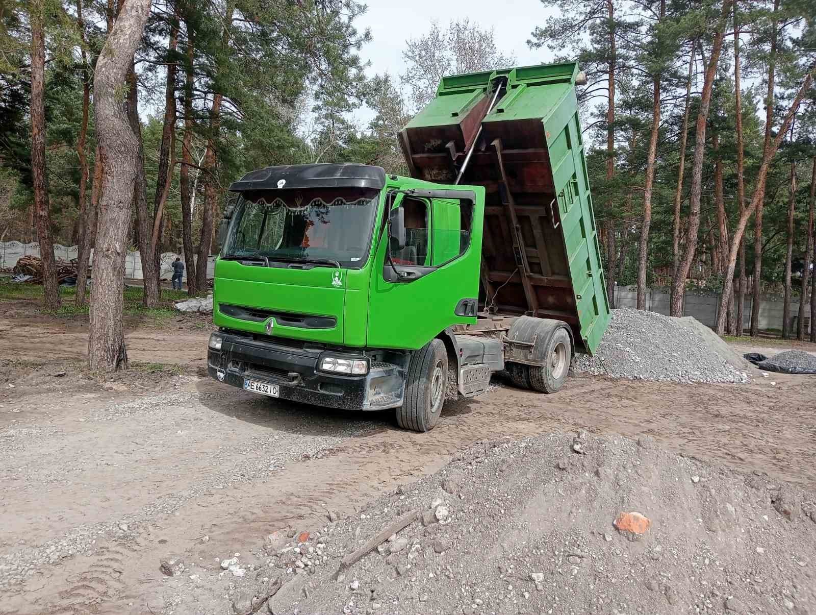 Пісок, щебінь від 1 тони