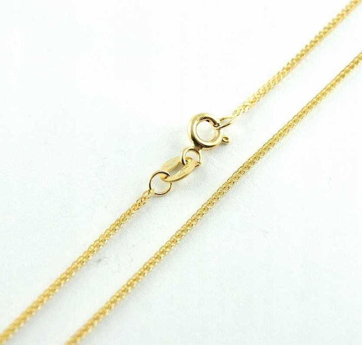 Złoty łańcuszek LISI OGON DIAMENTOWANY złoto p.585 45 cm