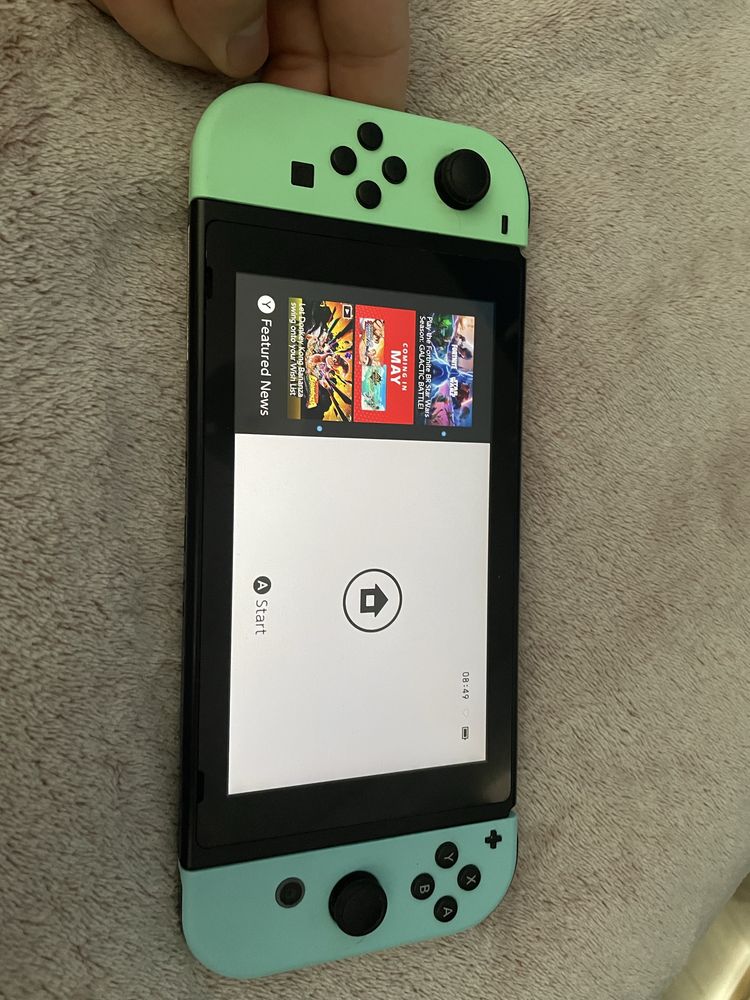 Nintendo switch v2 animal crossing edition pełny zestaw