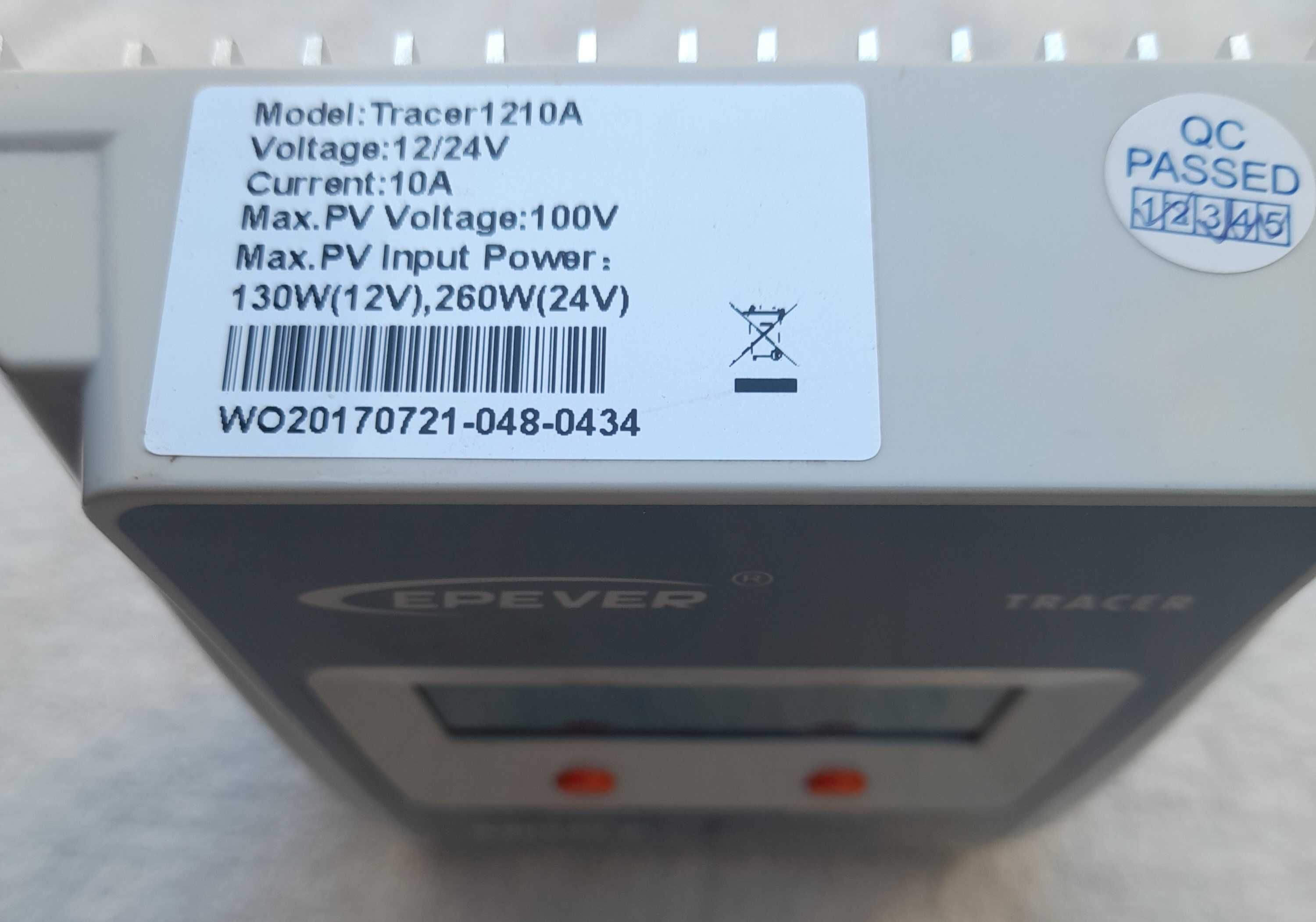 Controlador de carga Tracer 10A 12/24v