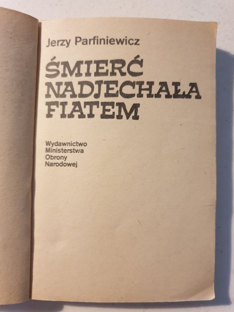 Jerzy Parfiniewicz - Śmierć nadjechała Fiatem, Kryminał PRL, 1988 rok