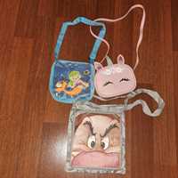 Trzy sztuki torebki dziecięce dla dziewczynki