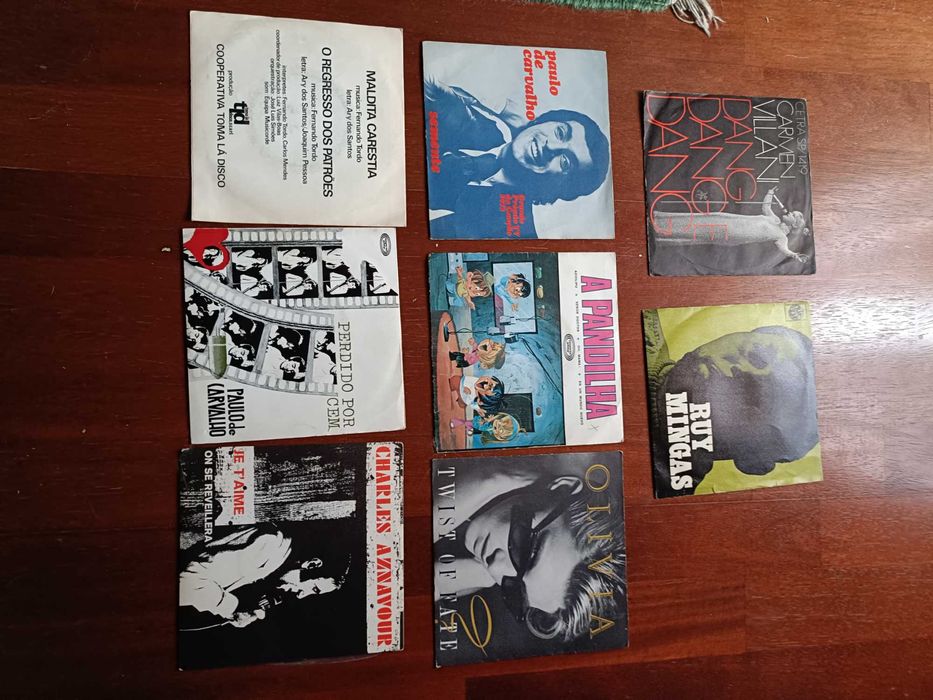 Vários discos de vinil