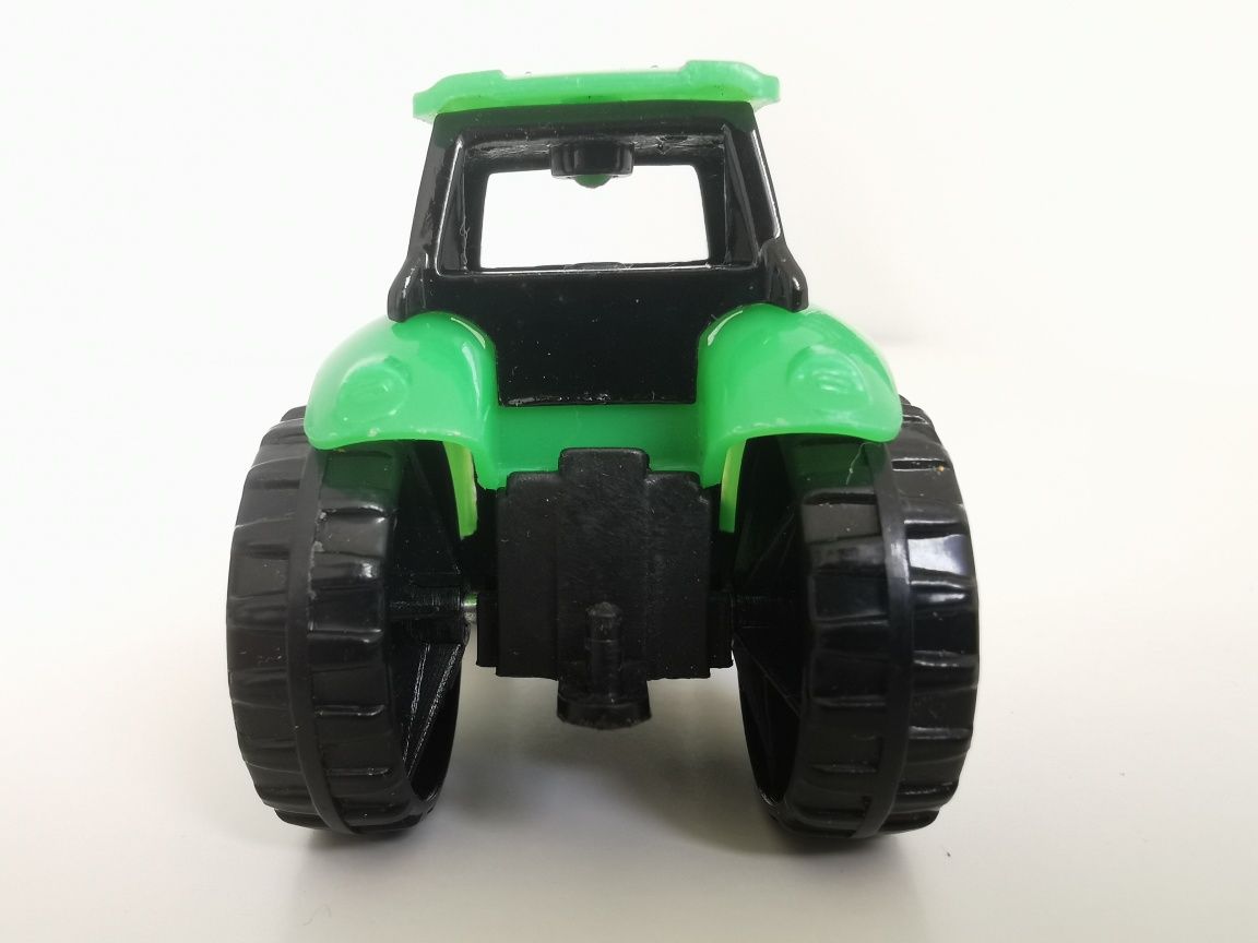 Traktor Autko Zabawka Zielony Plastikowy
