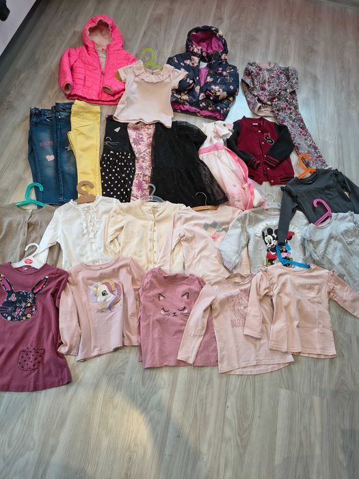 Pakiet ubrań 104-110 dziewczynka