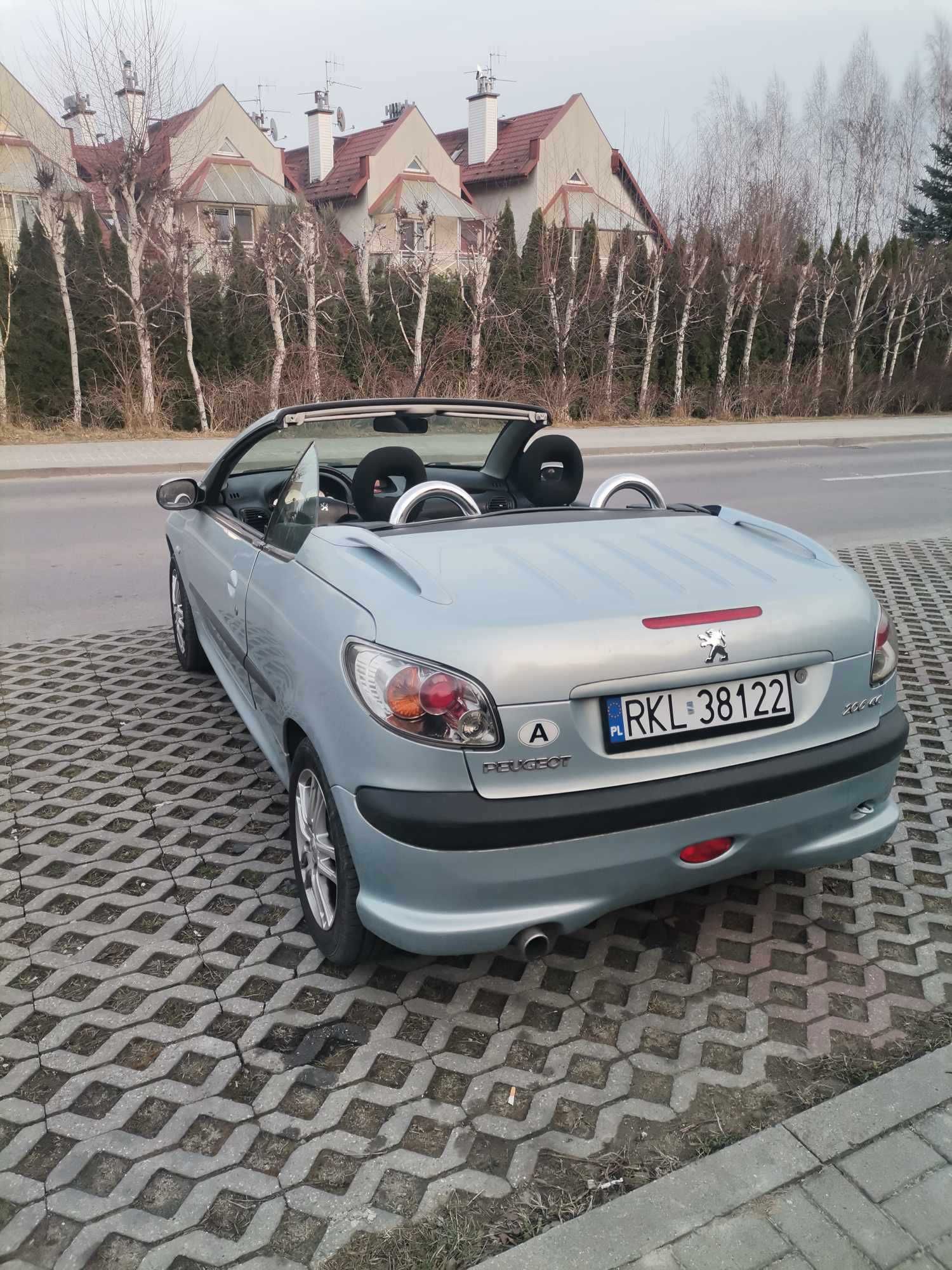 Peugeot 206 CC Cabrio 1,6 benzyna