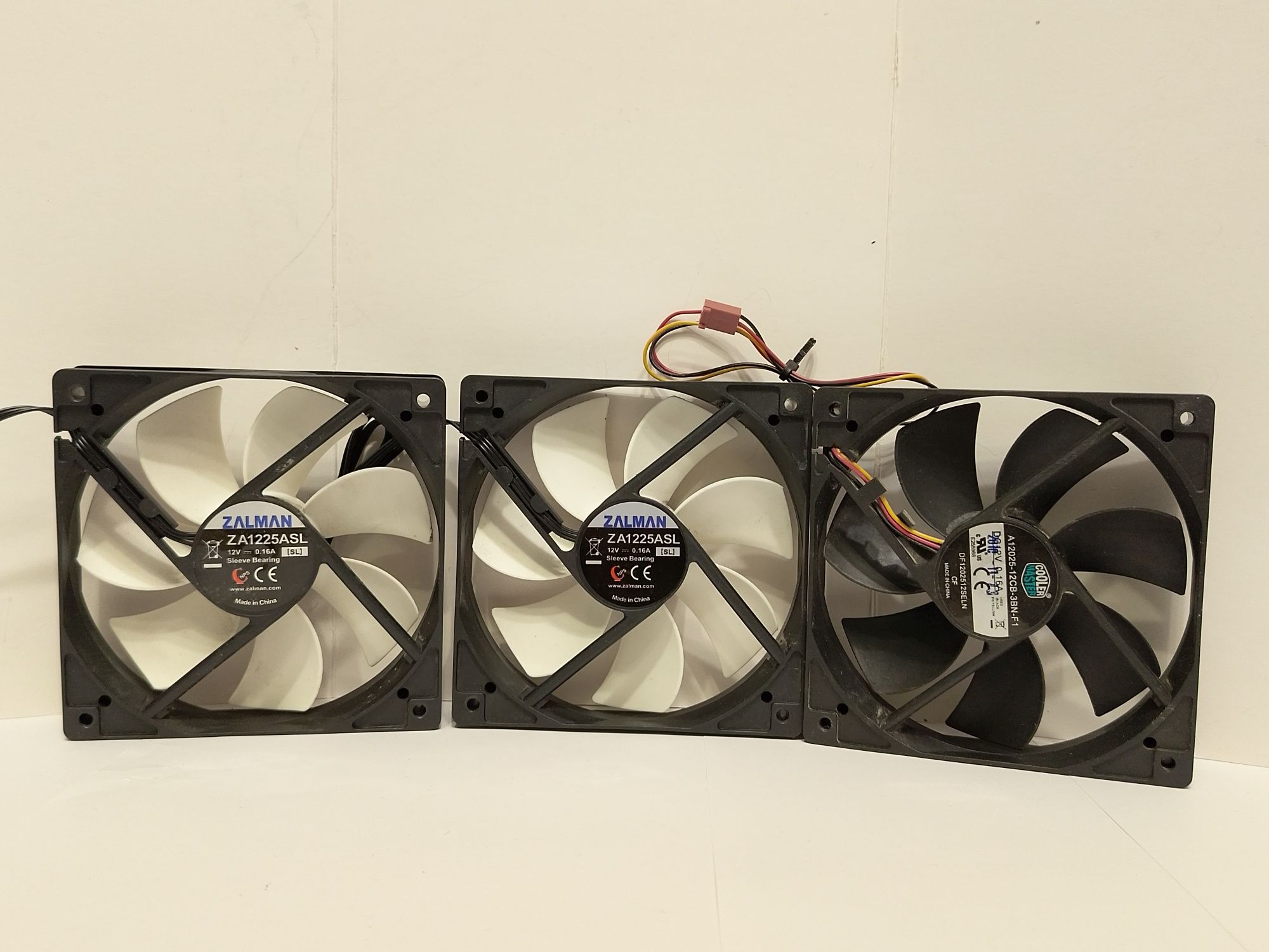 3x Wentylator Komputerowy 120mm 12cm Zalman Cooler Master