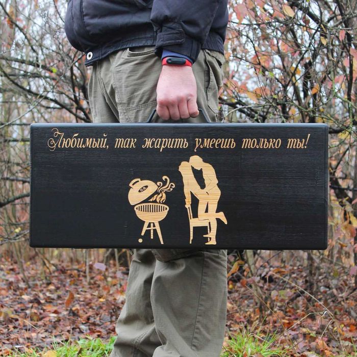 Набір для гриля / Кейс для шампурів / Набір шампурів барбекю / Дроп