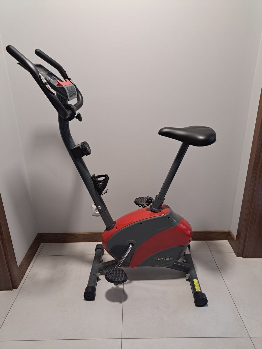 Rower magnetyczny Sapphire Falcon grafitowo-czerwony