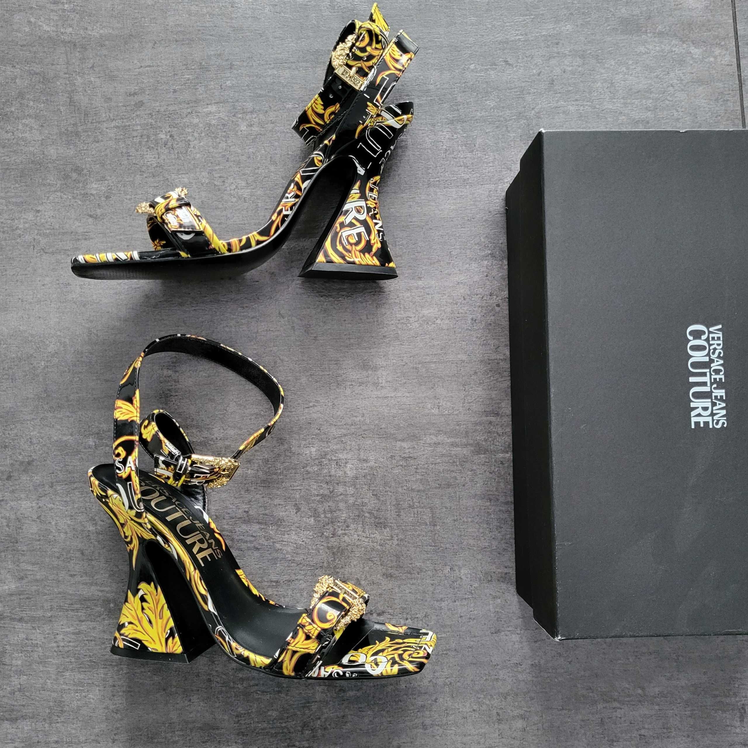 Sandaly  Damskie  NA Obcasie  VERSACE JEANS COUTURE r. 41