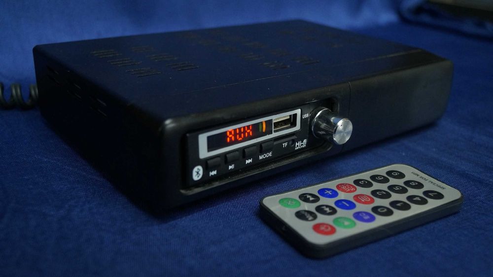 Усилитель звука 2х100w Вт, USB, FM, Блютуз, SD карты, УНЧ
