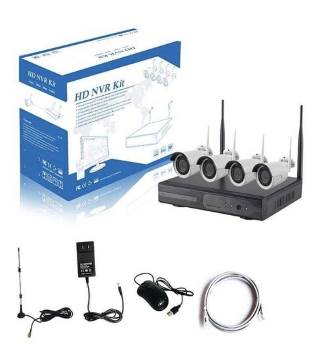 Bezprzewodowy Zestaw Monitoringu HD NVR 4 x Kamera WiFi Monitoring