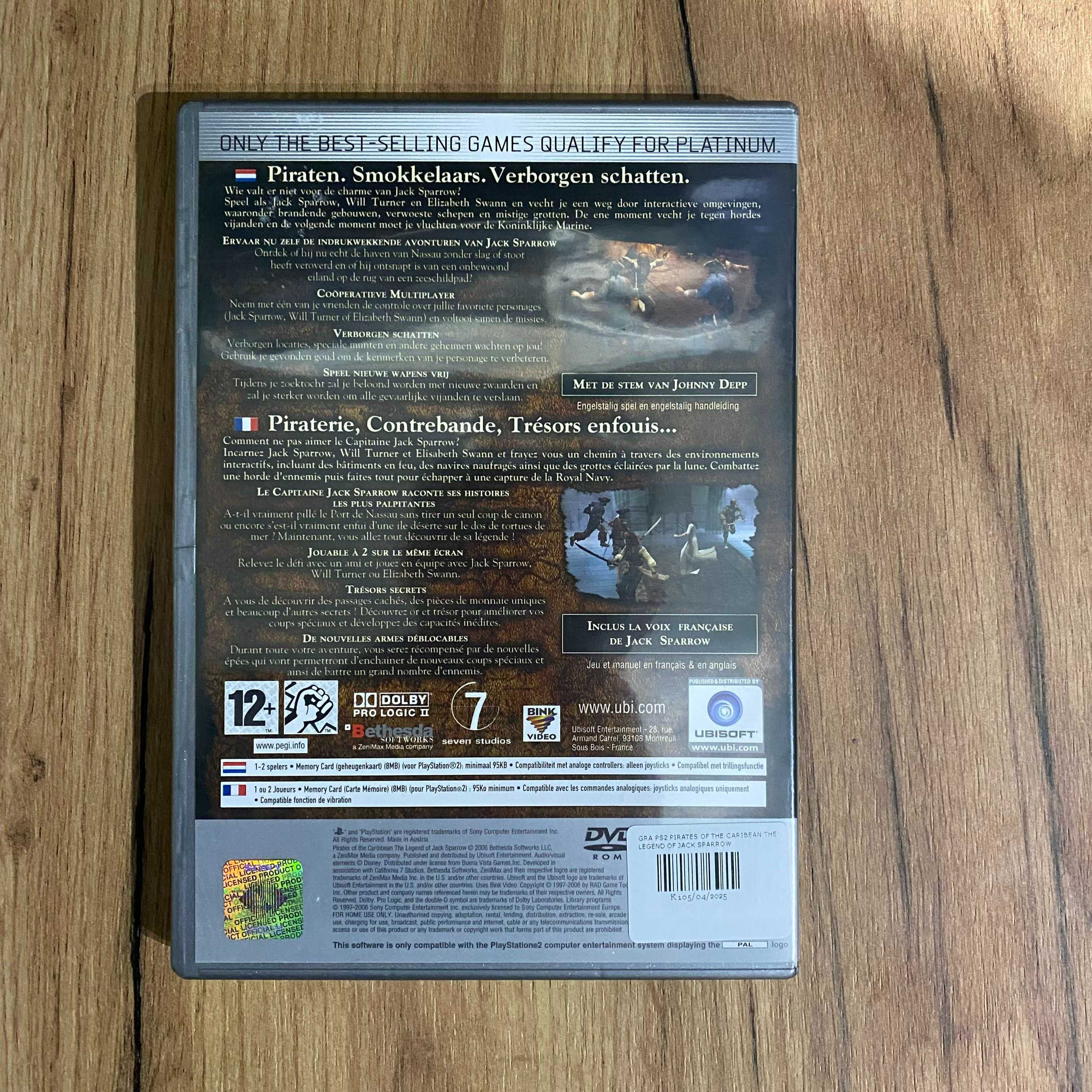 Gra PS2 – Pirates of the Caribbean: The Legend of Jack Sparrow