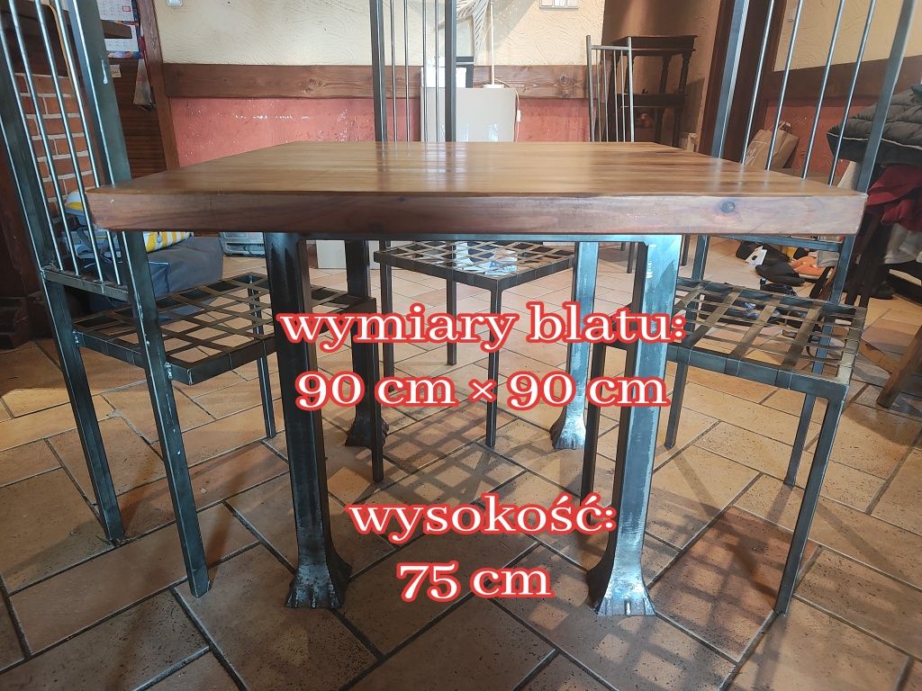 Stół i krzesła - kowalstwo