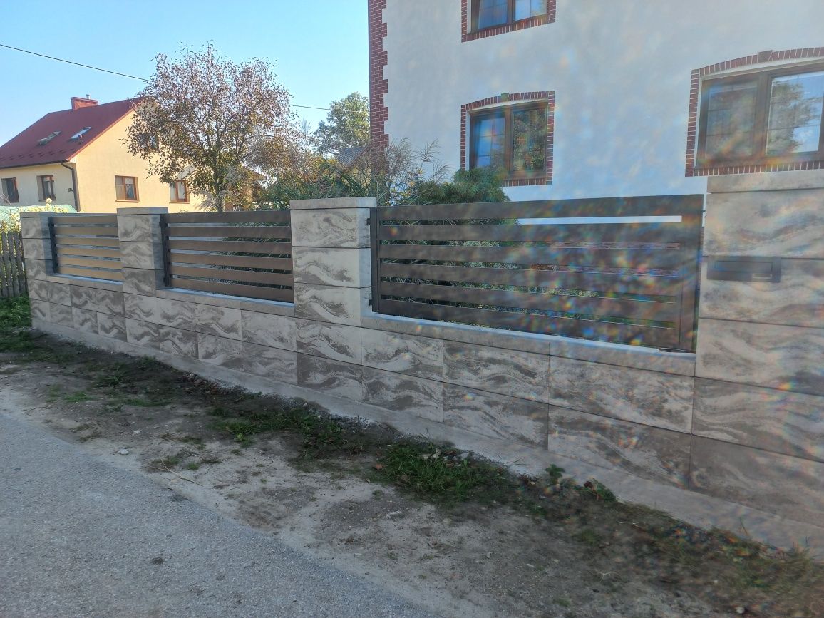 Ogrodzenia Nowoczesne Stalowe Aluminiowe Panelow ,Murowane,Balustrady