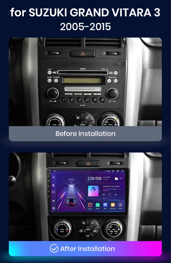 Штатная магнитола Suzuki Grand Vitara (2005-2015) ANDROID