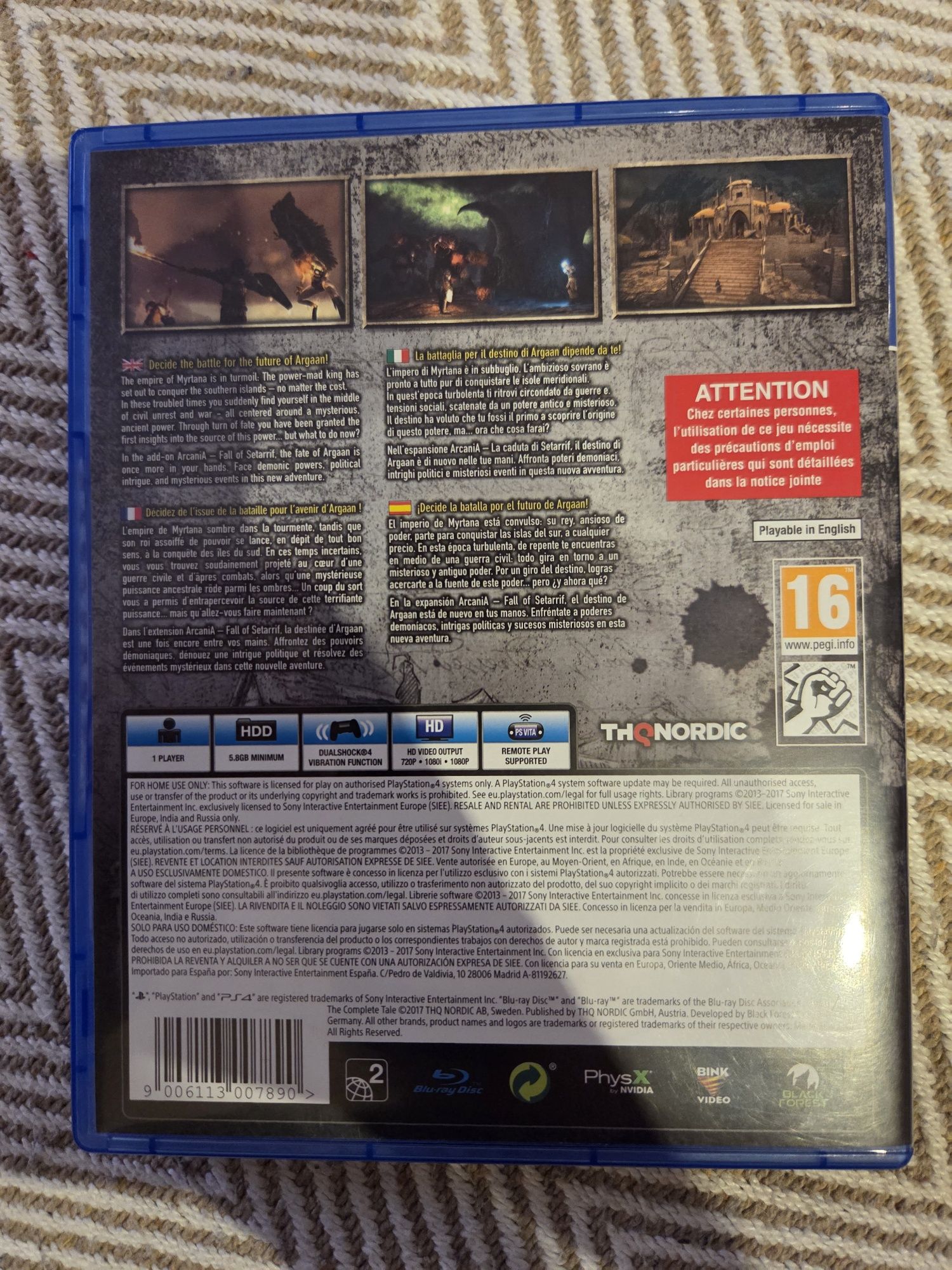 Arcania The Complete Tale PlayStation 4 PS4 PL