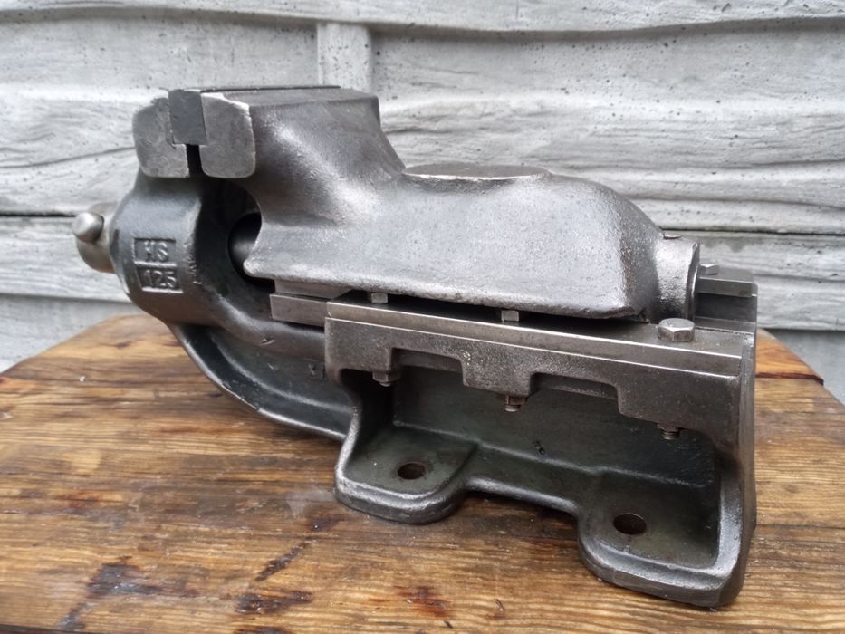 Stare Niemieckie imadło warsztatowe LES125 stan bdb, Rachunek,