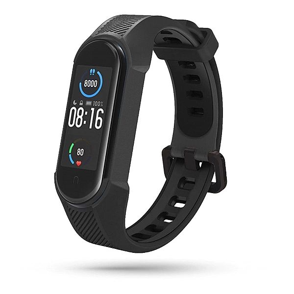 Pasek Armour do Xiaomi Mi Band 5 / 6 Black