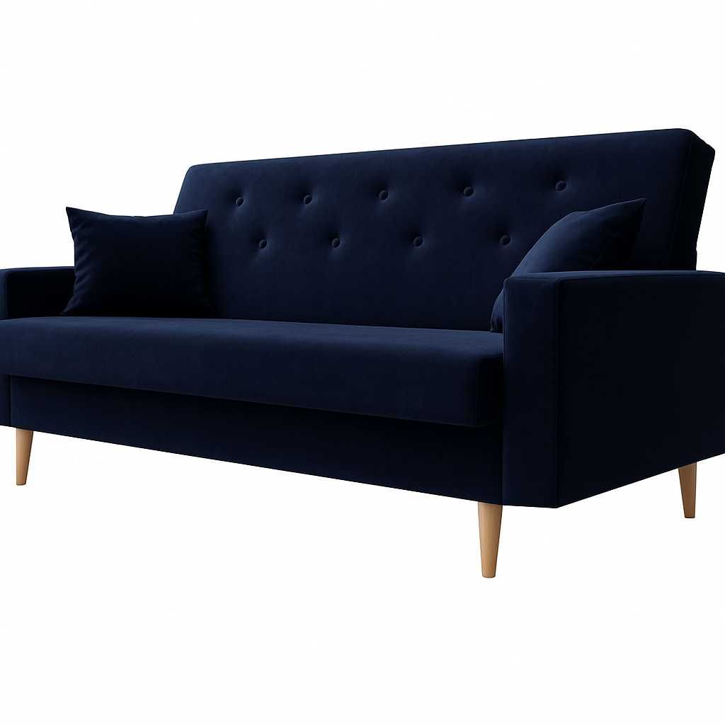 welurowa wersalka kanapa sofa rozkładana z POJEMNIKIEM do spania łóżko