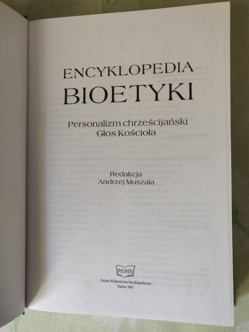 Encyklopedia bioetyki red . Andrzej Muszal