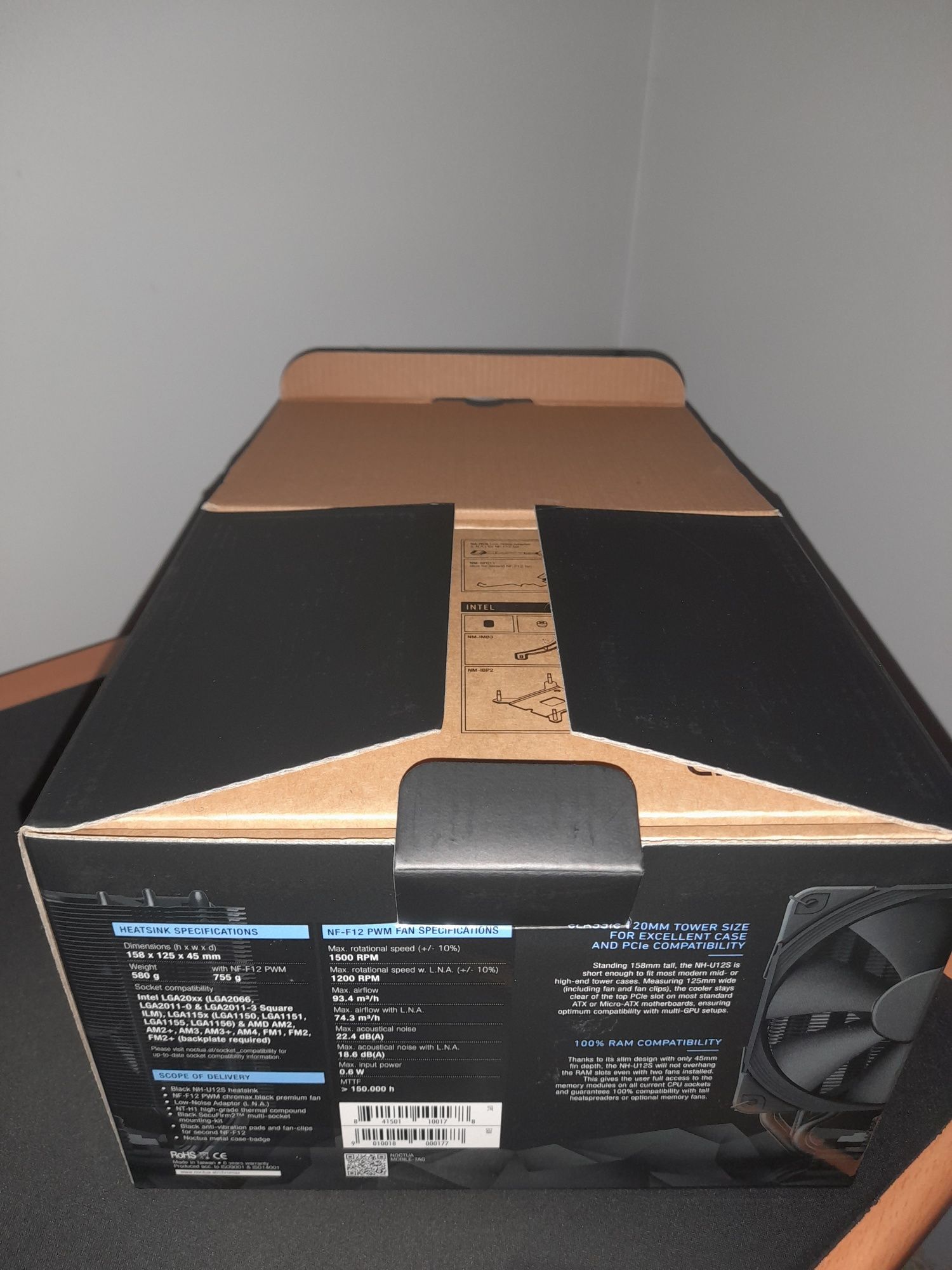 Cooler CPU Noctua NH-U12S Chromax Black