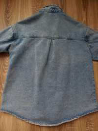 Джинсова джинсовая рубашка сорочка подовжена