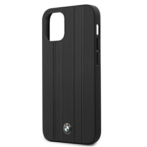 Etui BMW Signature Tire Marks do iPhone 12 Mini 5,4" - Czarny