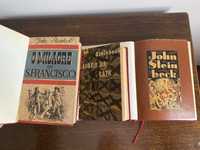 Livros antigos de John Steinbeck, encadernados