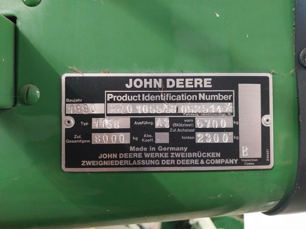 John Deere 1158 90r