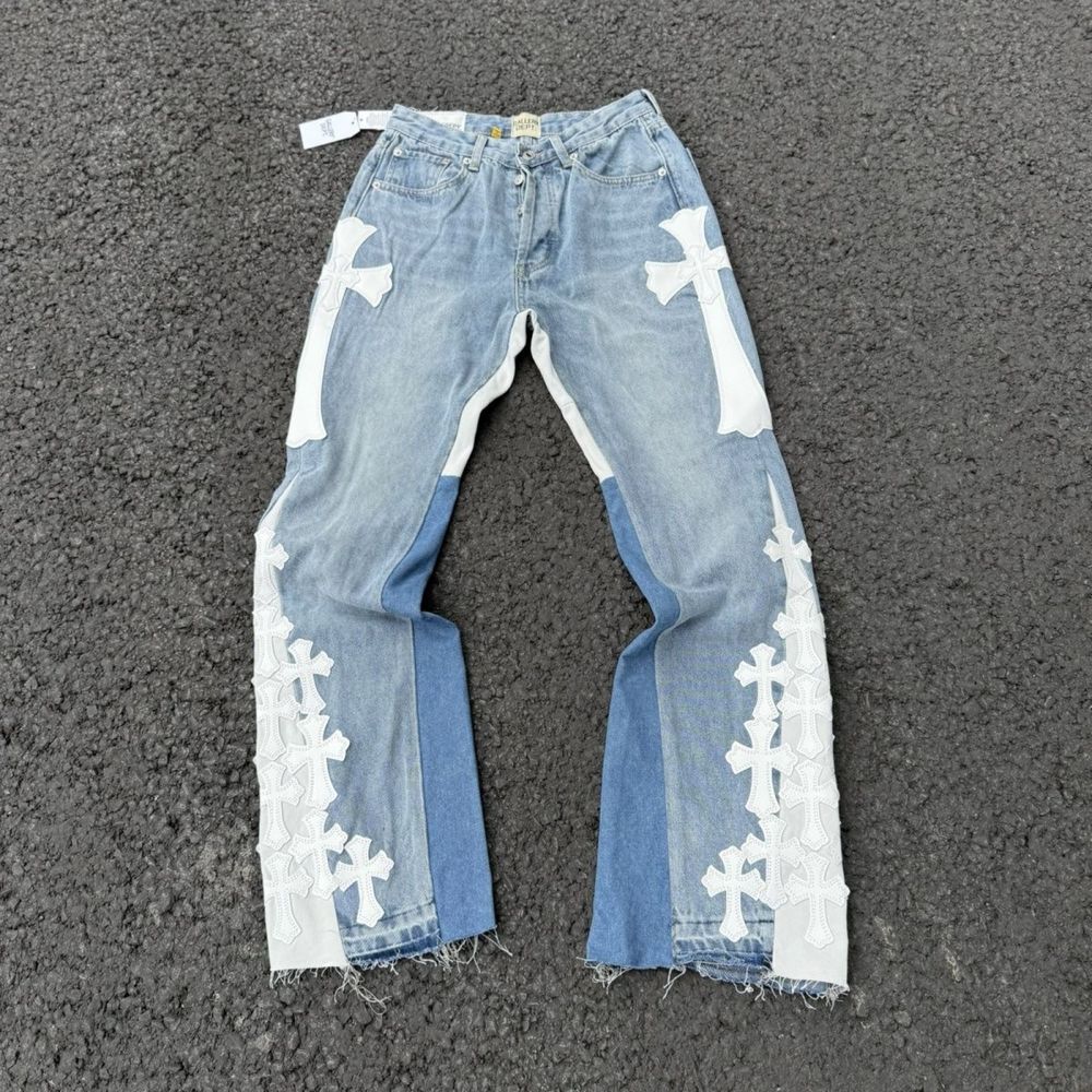 Джинси Flared Chrome Hearts x Gallery Dept флейред Флейр Jeans