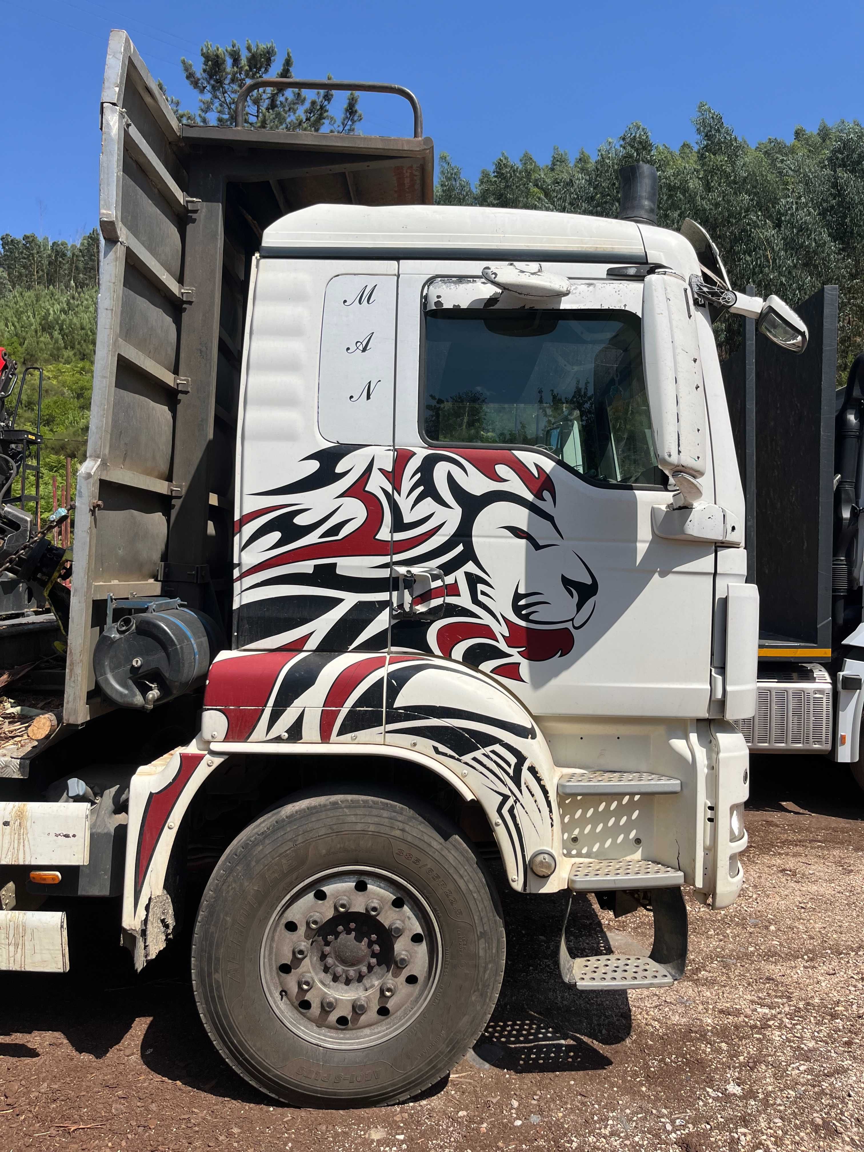 Camião 6X4 MAN com Grua