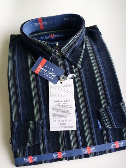 Nowa, sztruksowa koszula męska rozm. L