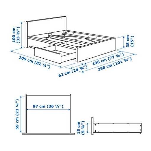 ліжко IKEA двомісне дерево