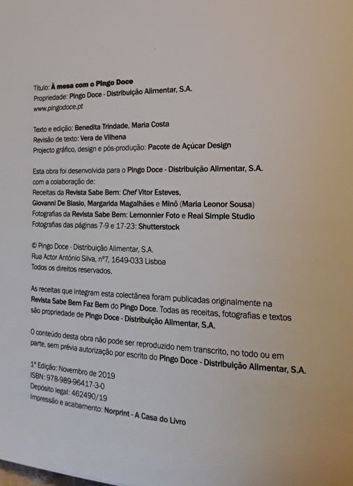 Livro: À Mesa com o Pingo Doce, Novo!