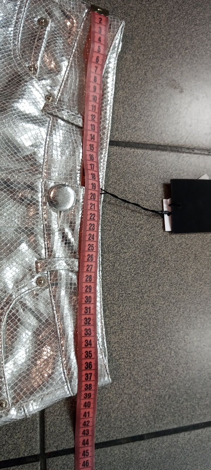 Srebrne metaliczne spodnie 4th & Reckless r.38/M