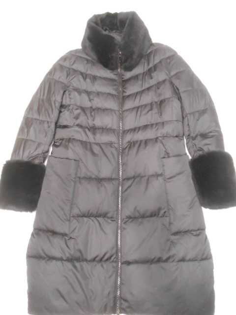 Женское зимнее стеганое пальто с пухом DuPont, воротник - кролик, L