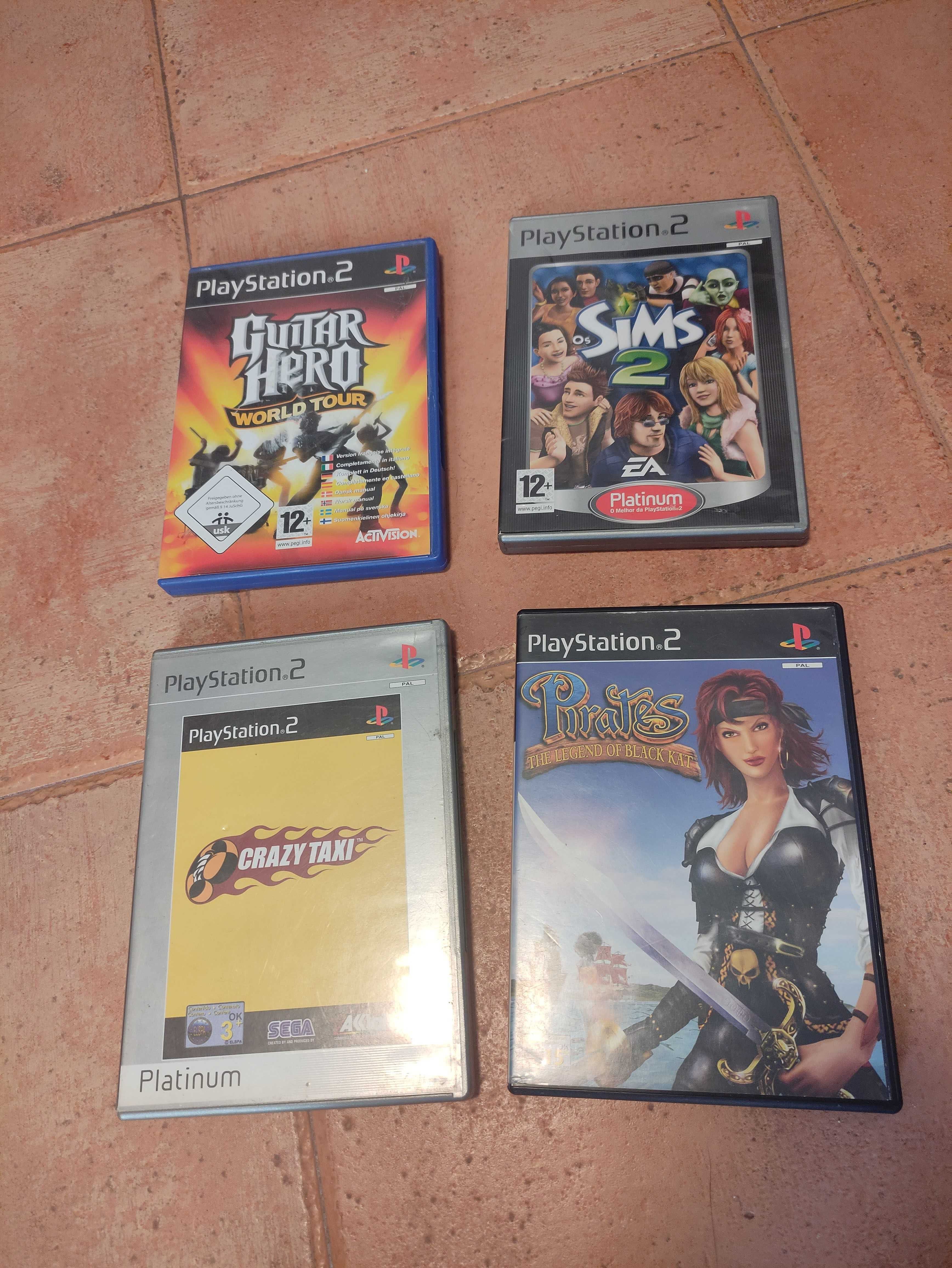 Jogos PS2 e cartão de memória