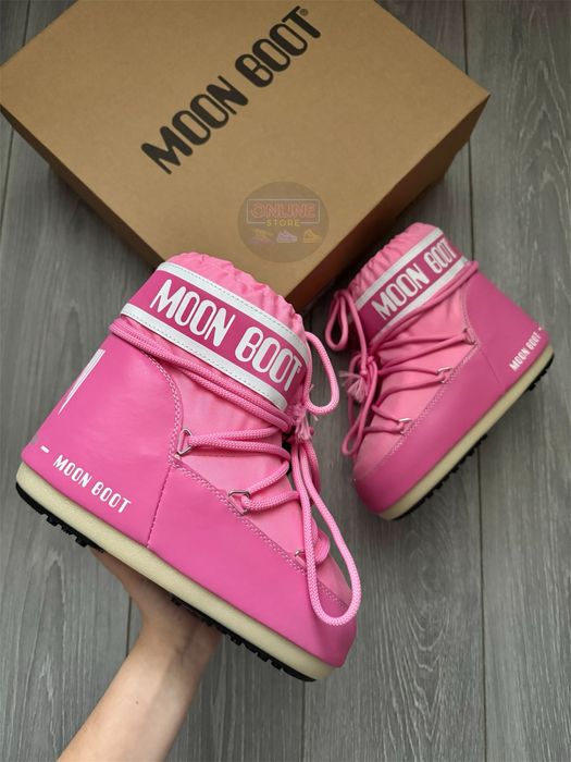 MOON BOOT Pink/White