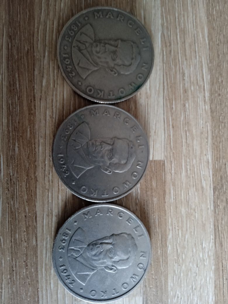 Zestaw monet z Nowotko  z lat 1974- 1976