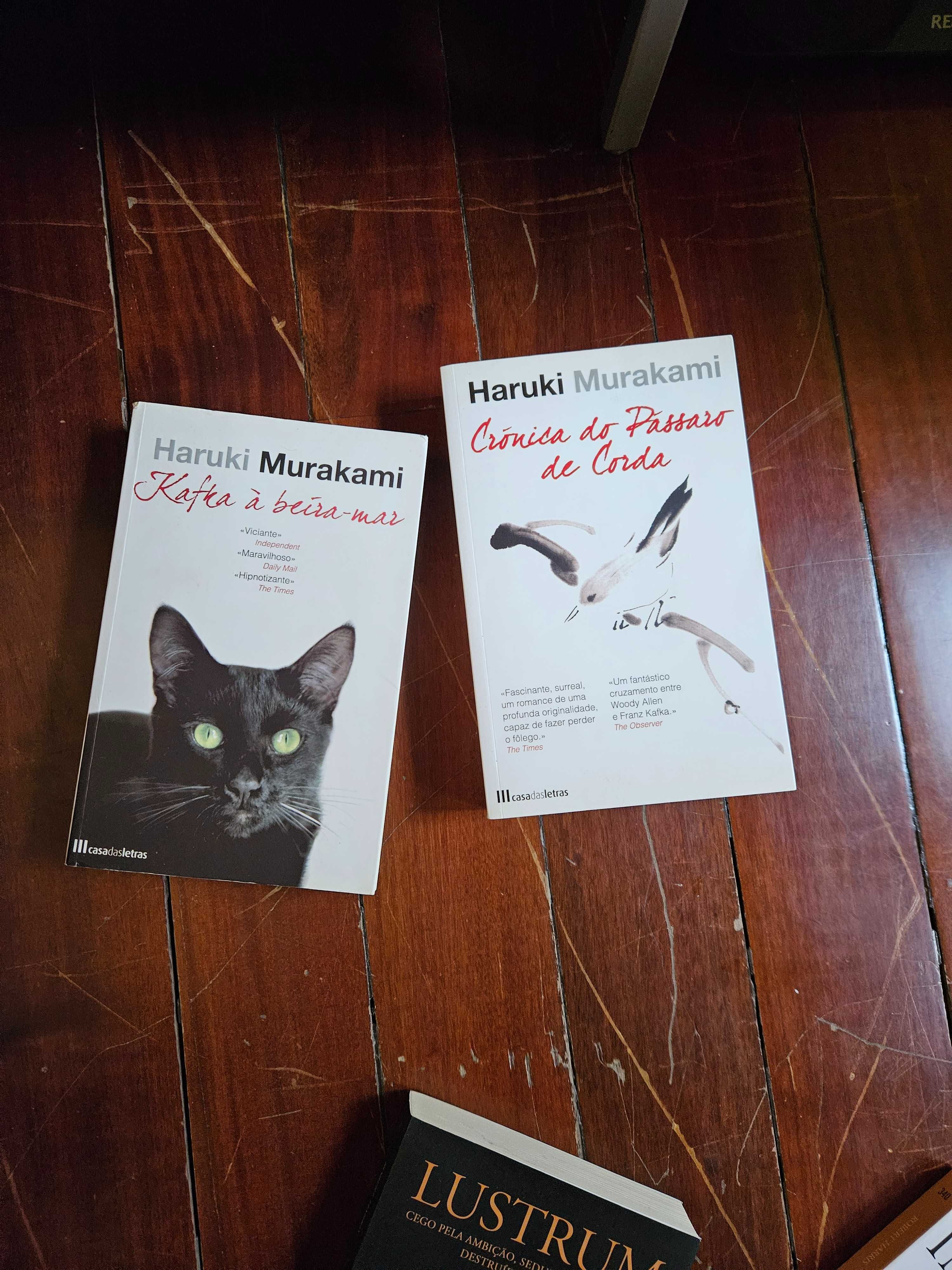 Livros de H. Murakami Kafka à Beira Mar e Crónica do Pássaro de Corda