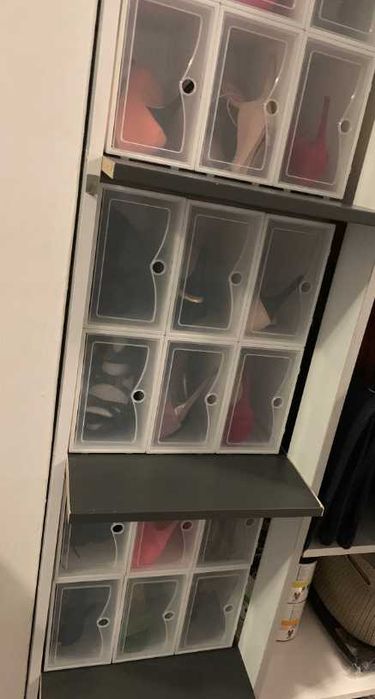 Pudełka białe 10 sztuk modułowe przechowywanie dom organizer